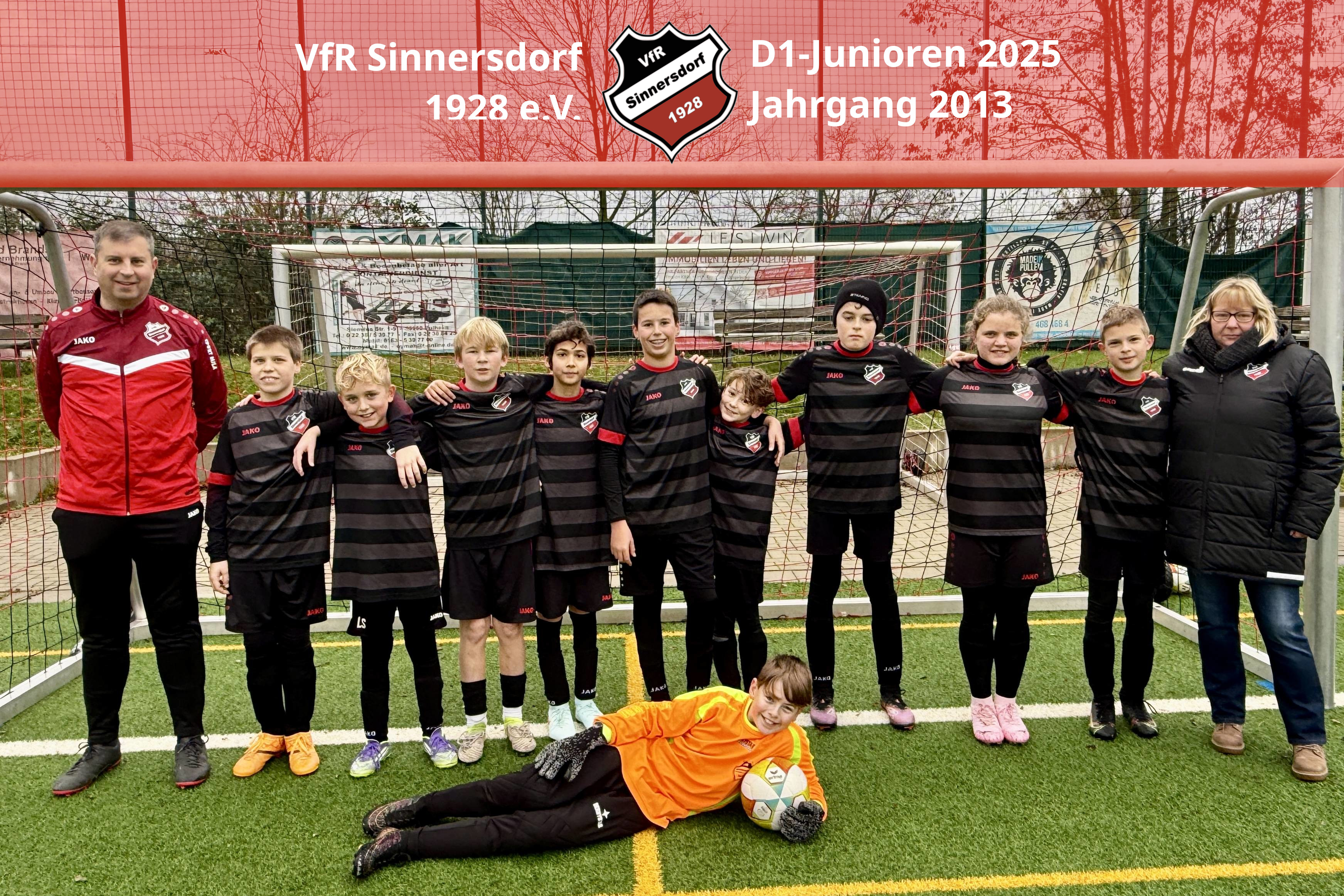 Mannschaftsfoto U12-Junioren Saison 2023/24 Mannschaftsfoto der D-Junioren des VfR Sinnersdorf der Saison 2024/25